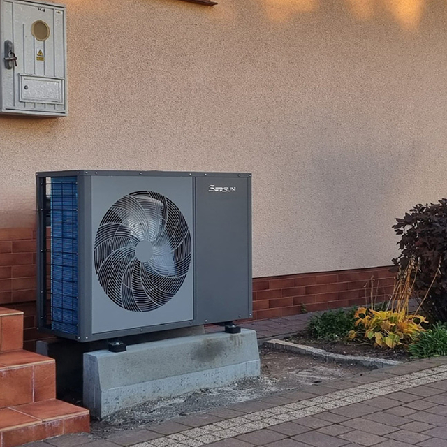 SPRSUN ısı pompası evin dışında