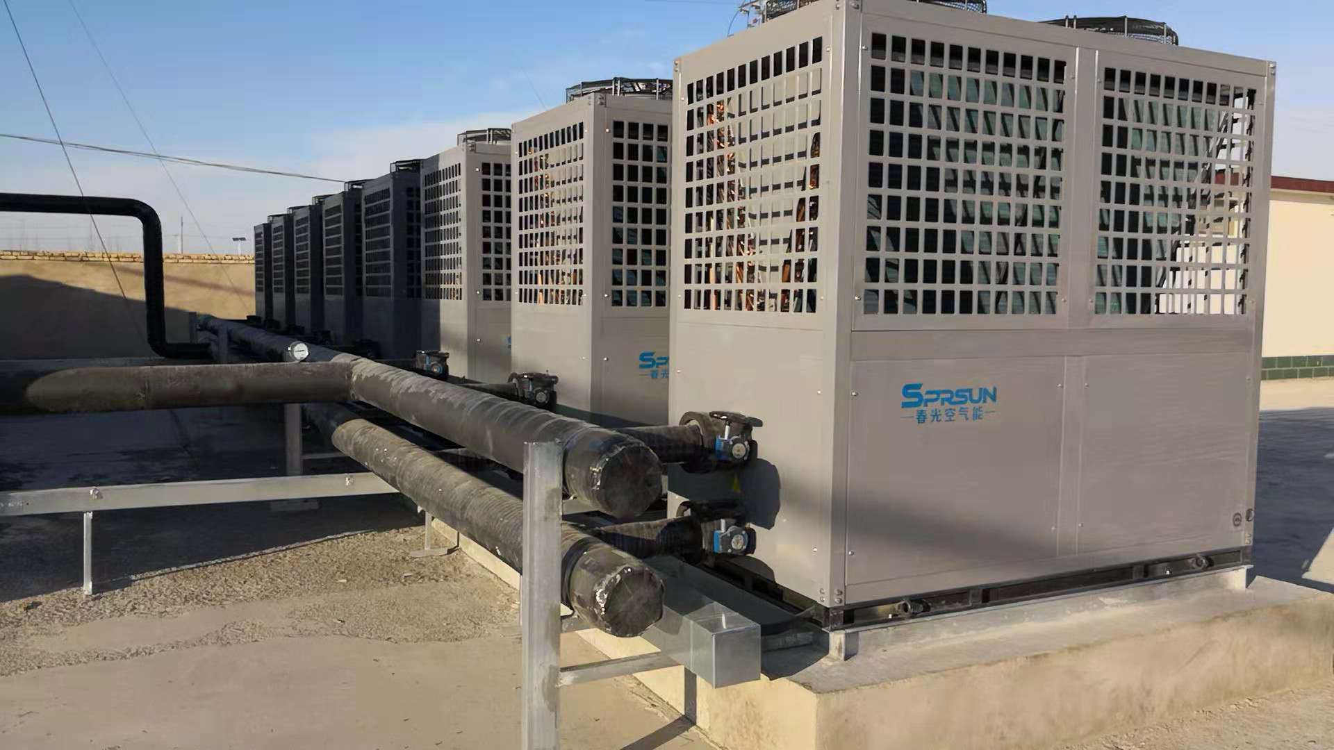 15000㎡ Isıtma Projesinde Uygulanan SPRSUN EVI Isı Pompaları