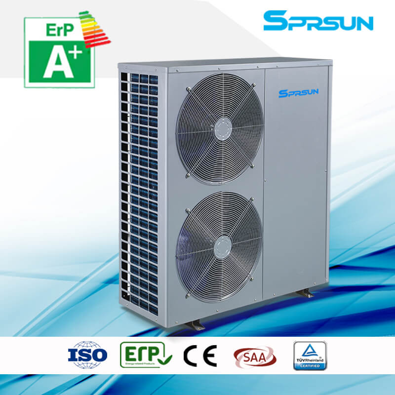 12.5-21KW 80℃ Industrial EVI Hot Water High Temperature Air to Water Heat Pump Heater