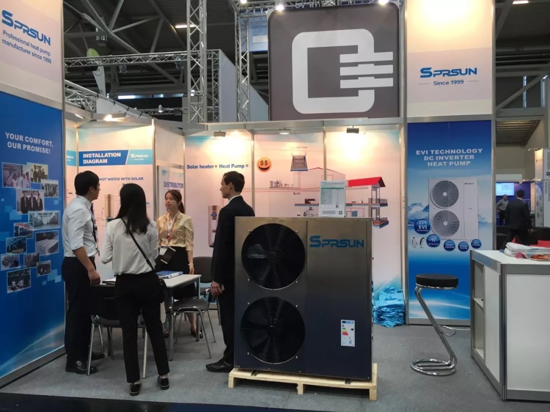 Bombas de calor Sprsun expostas na Intersolar Europe 2018