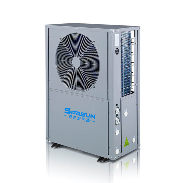 7.5KW 8.5KW 80&deg;C EVI Y&uuml;ksek Sıcaklık Hava Kaynaklı Isı Pompası Sıcak Su Isıtıcı