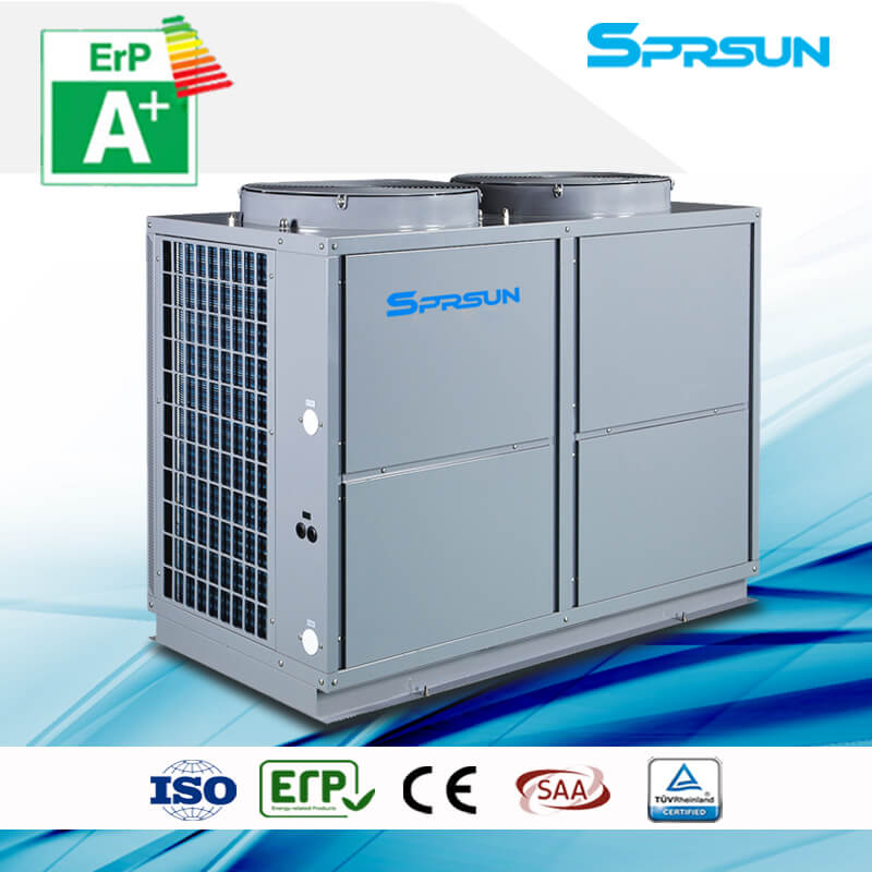 31.5KW 25℃ CE Certification EVI Air Source Heat Pump for Space Heating